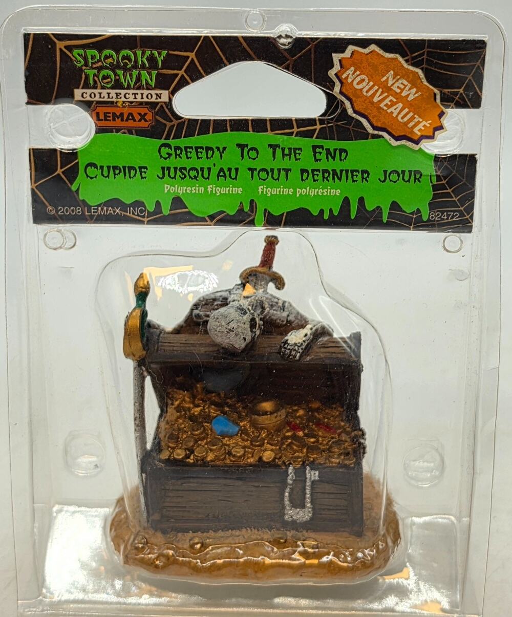Spooky Town Lemax Greedy To The End 2008 NEW Sealed Pirate 82472